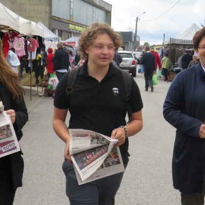 Przedstawiciele Nowej Lewicy w Nowym Mieście n/Pilicą [targowisko]